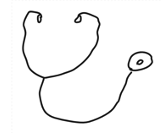 Drawn stethoscope