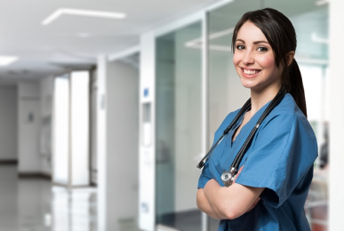 Continue the background hospital hallway, with no people in sight.